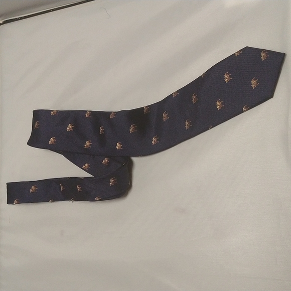 Silk Necktie with Bulldogs on a Navy background from Jos A Bank - Picture 7 of 15